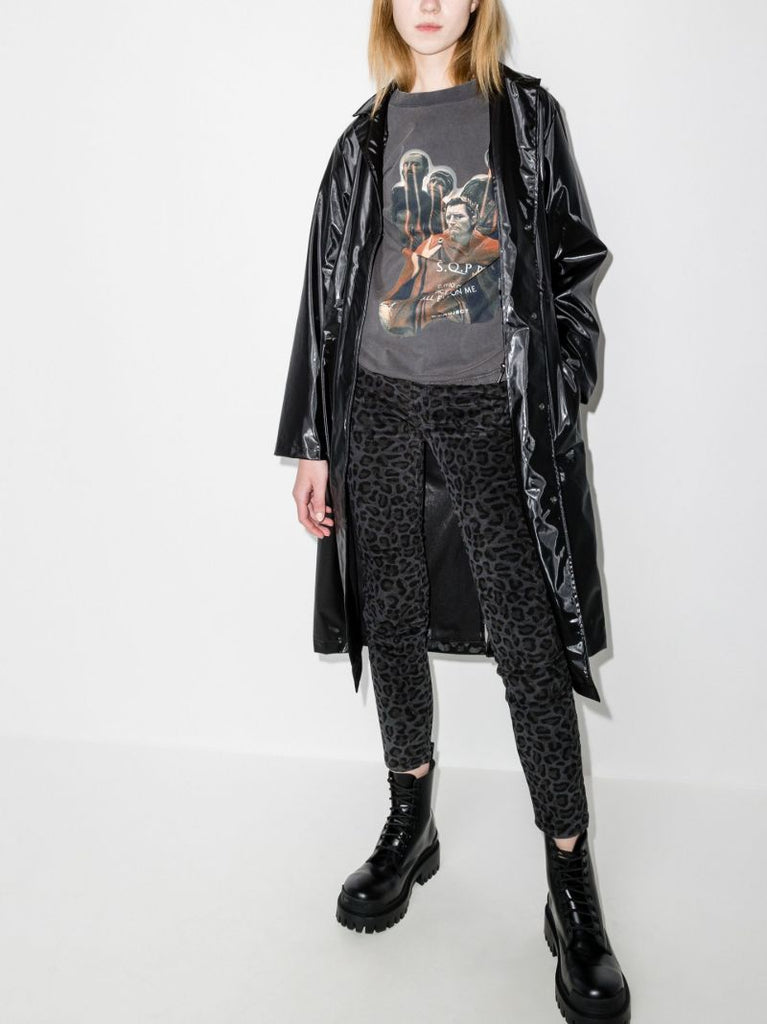 Leopard-print Skinny Jeans