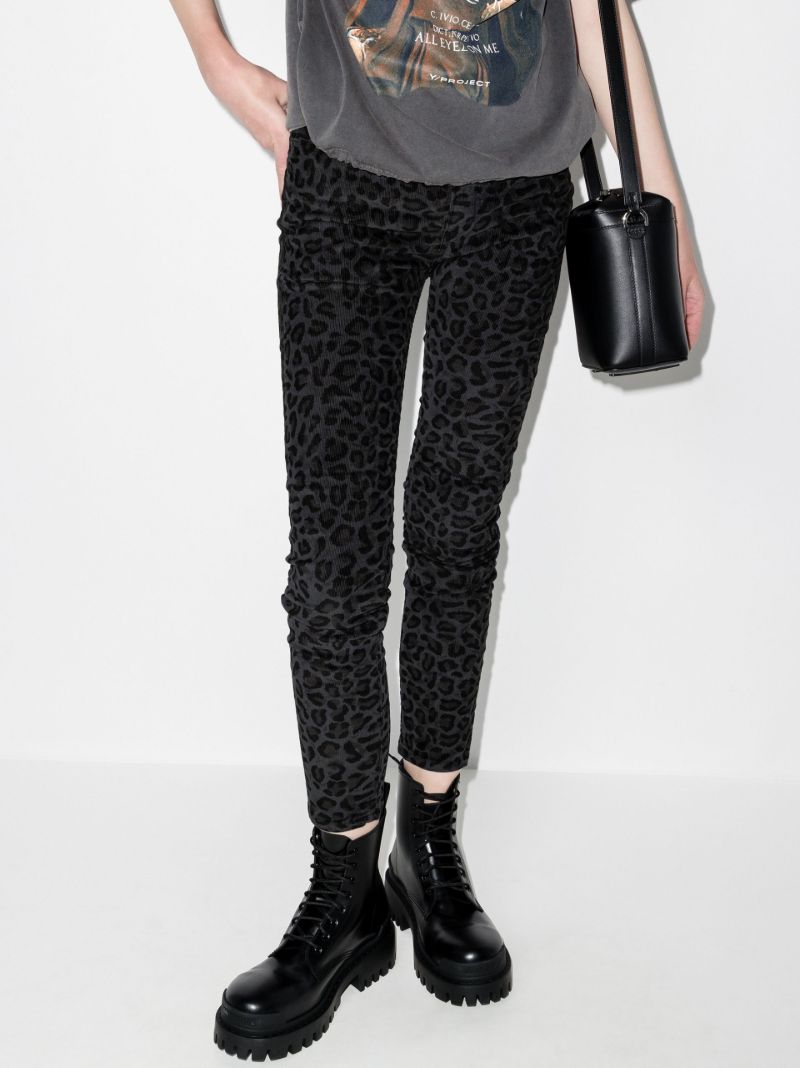 Leopard-print Skinny Jeans
