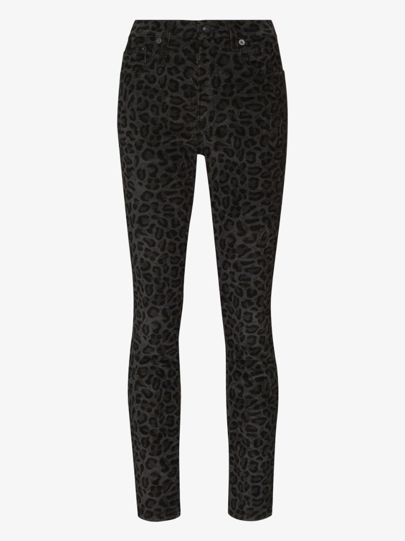 Leopard-print Skinny Jeans