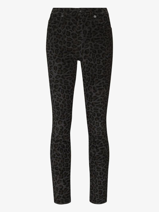 Leopard-print Skinny Jeans