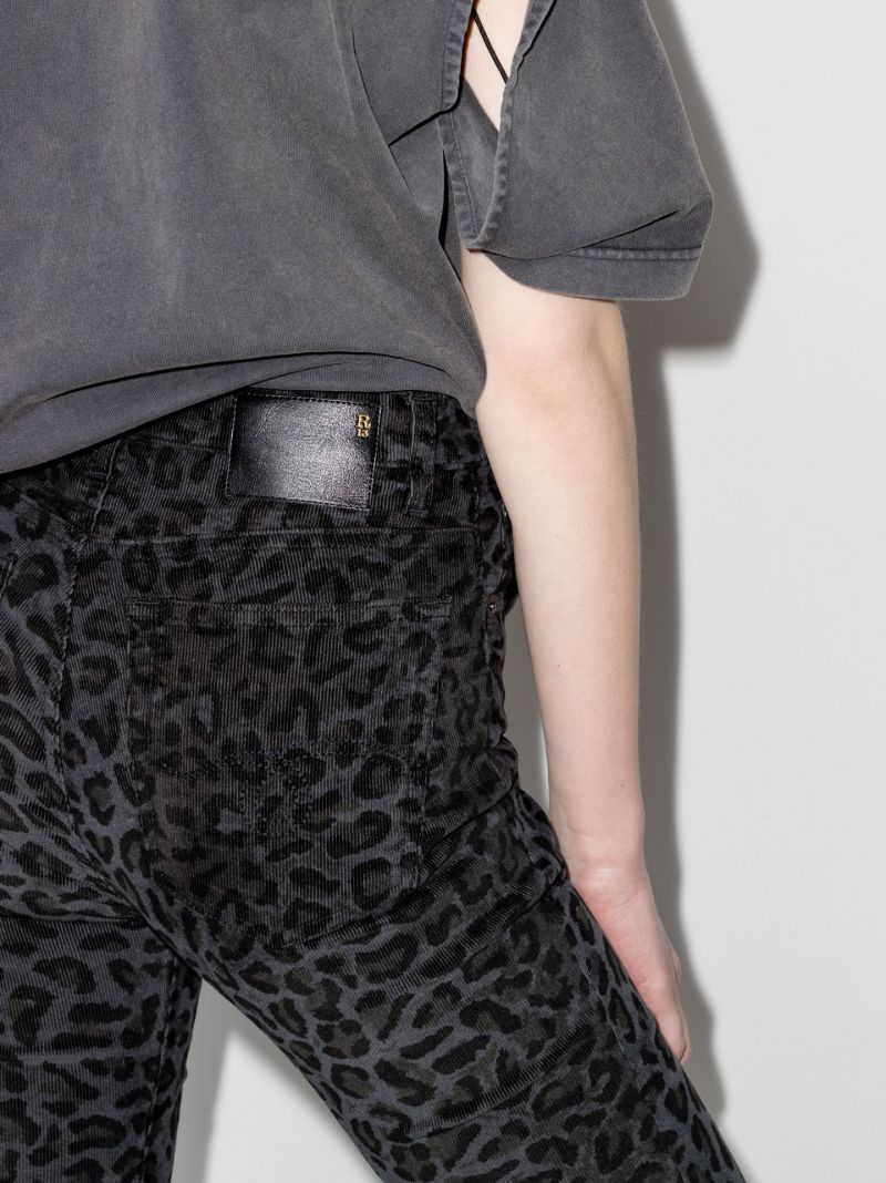Leopard-print Skinny Jeans