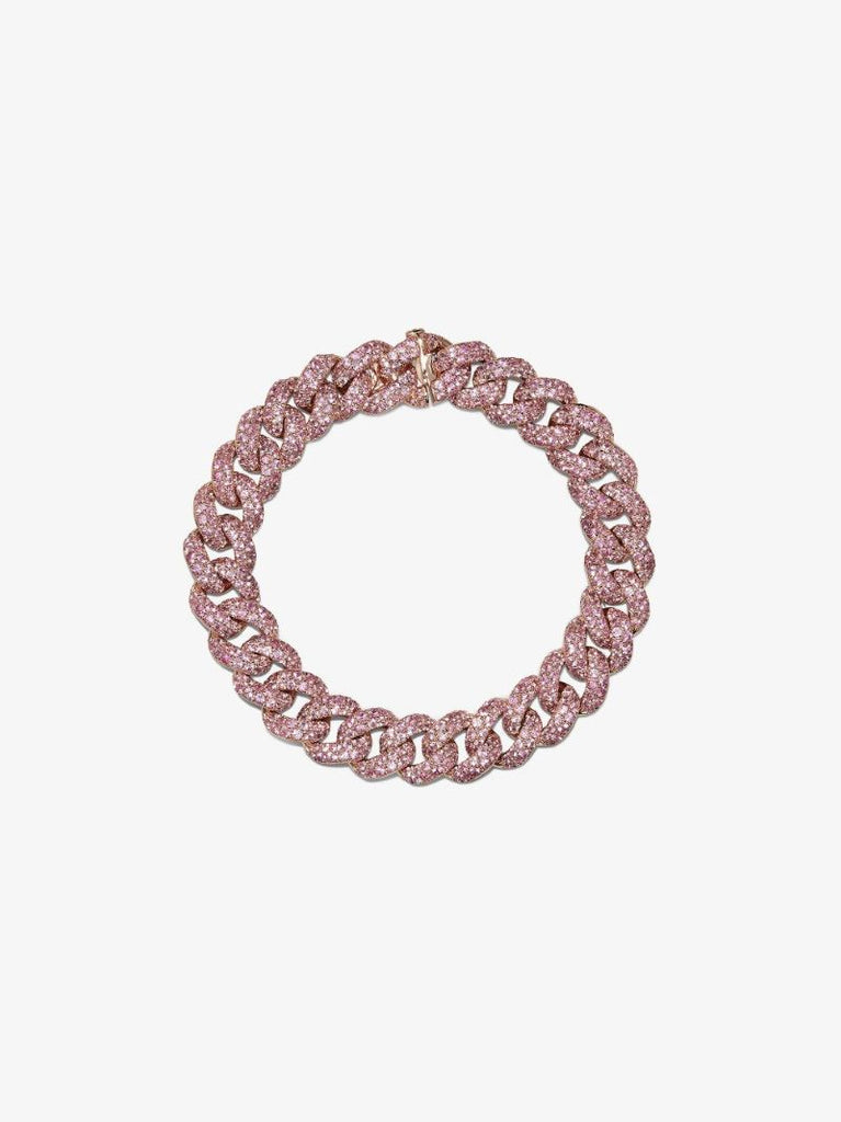 18k Rose Gold Essential Link Sapphire Bracelet