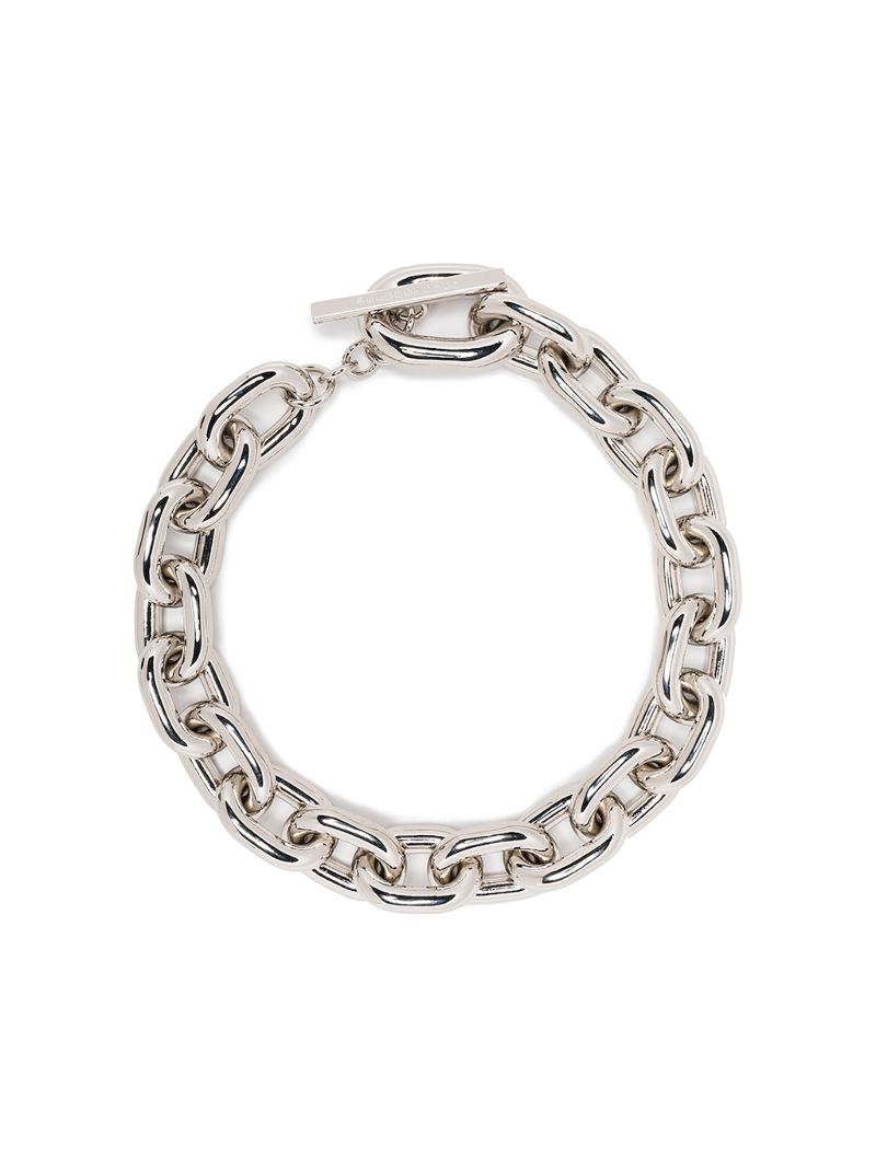 Silver Xl Link Choker Necklace