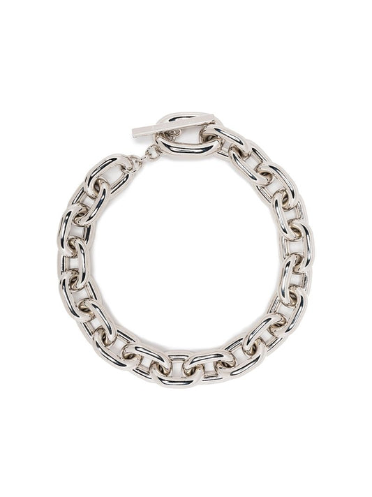 Silver Xl Link Choker Necklace
