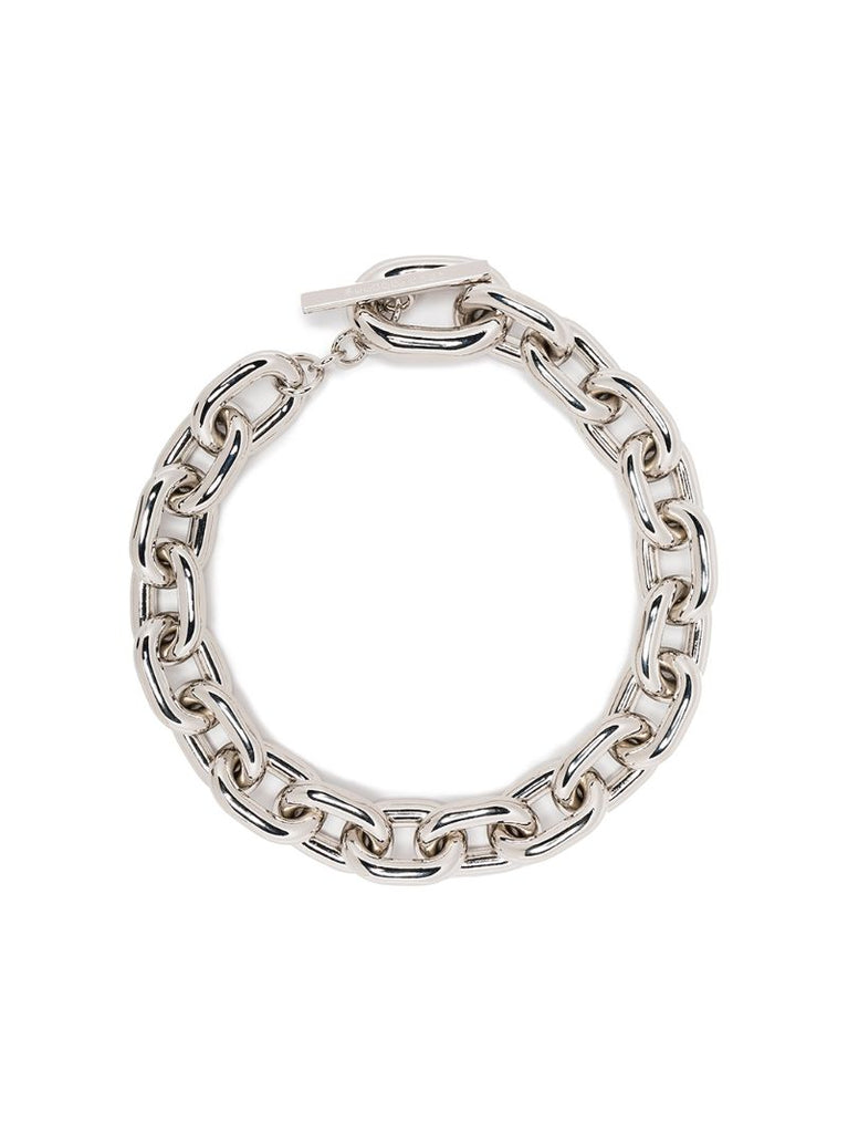 Silver Xl Link Choker Necklace
