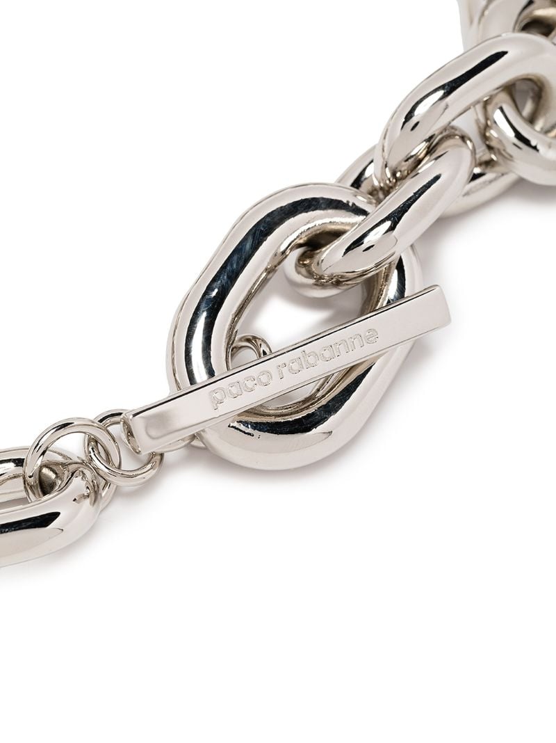 Silver Xl Link Choker Necklace