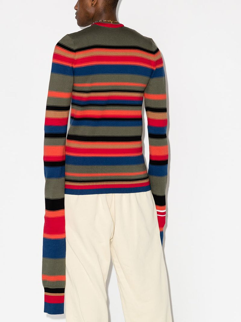 Maxi Sleeve Striped Sweater