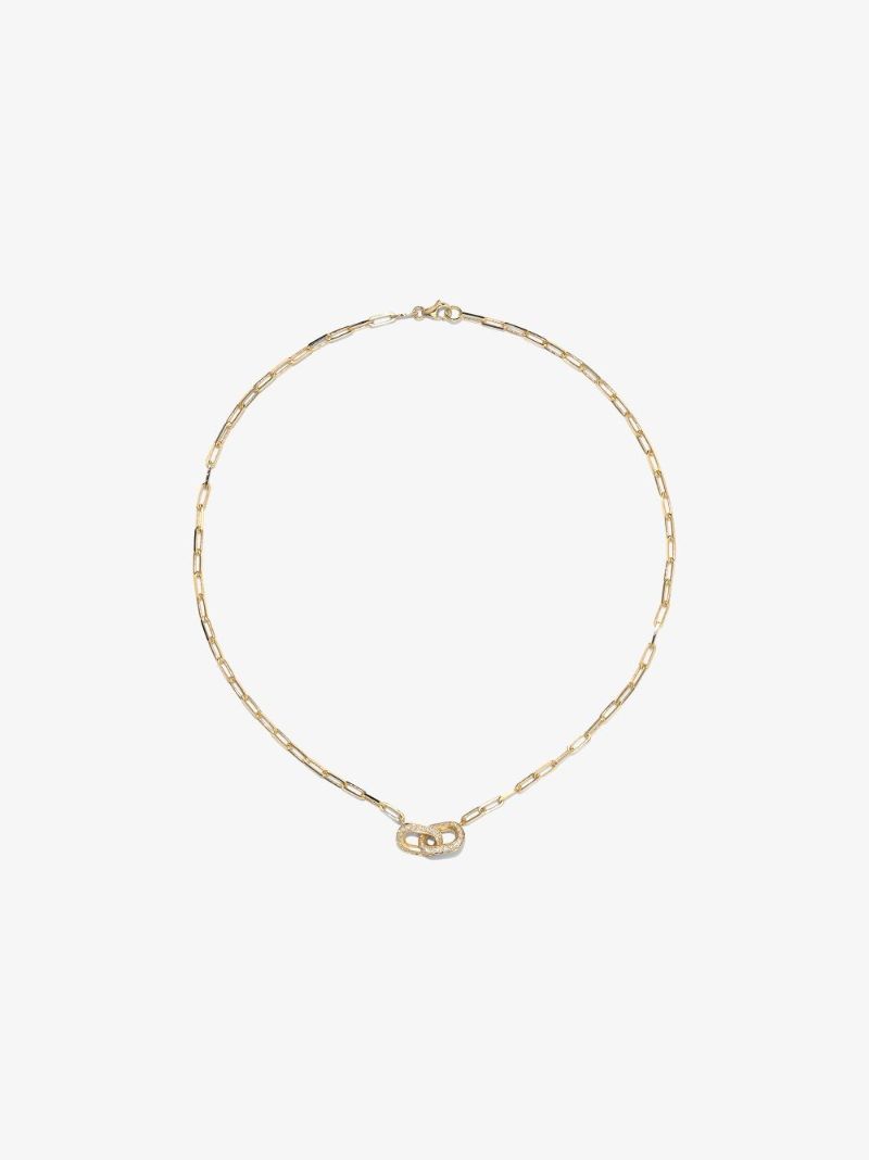 18k Yellow Gold Unity Diamond Necklace