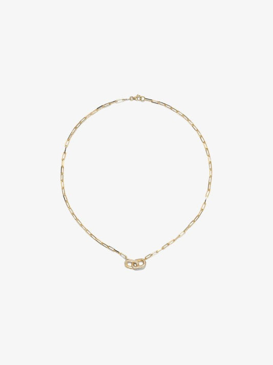 18k Yellow Gold Unity Diamond Necklace