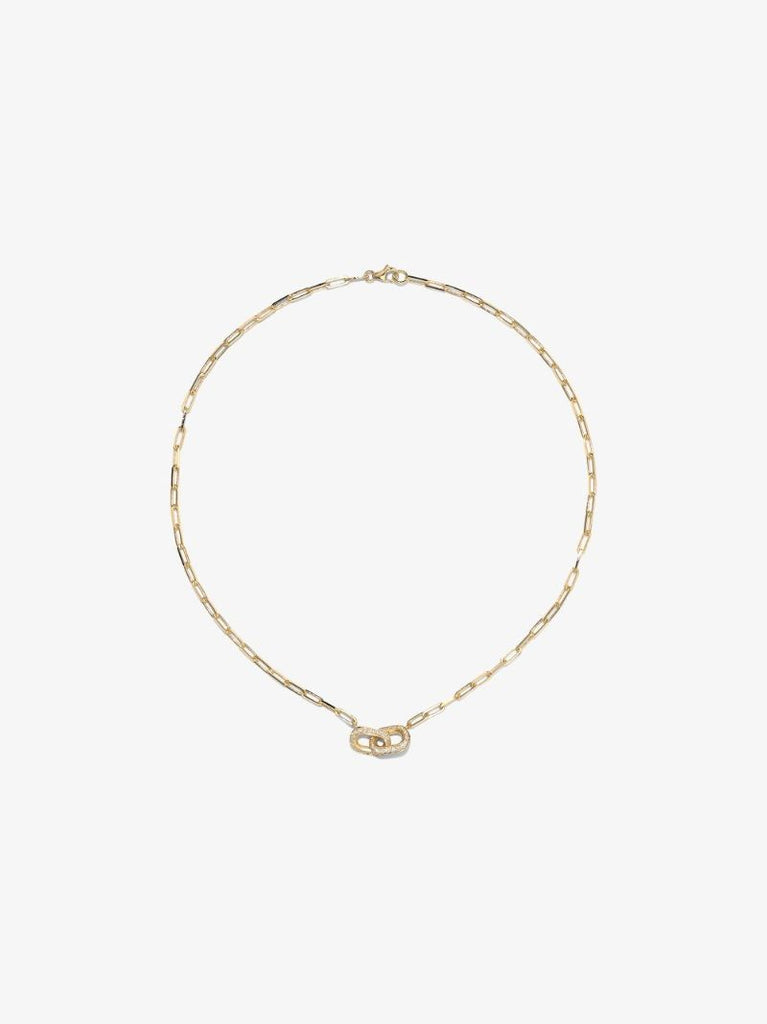 18k Yellow Gold Unity Diamond Necklace