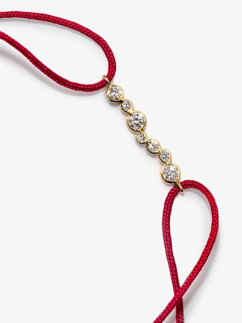 18k Yellow Gold Amie Elongated Diamond Bracelet