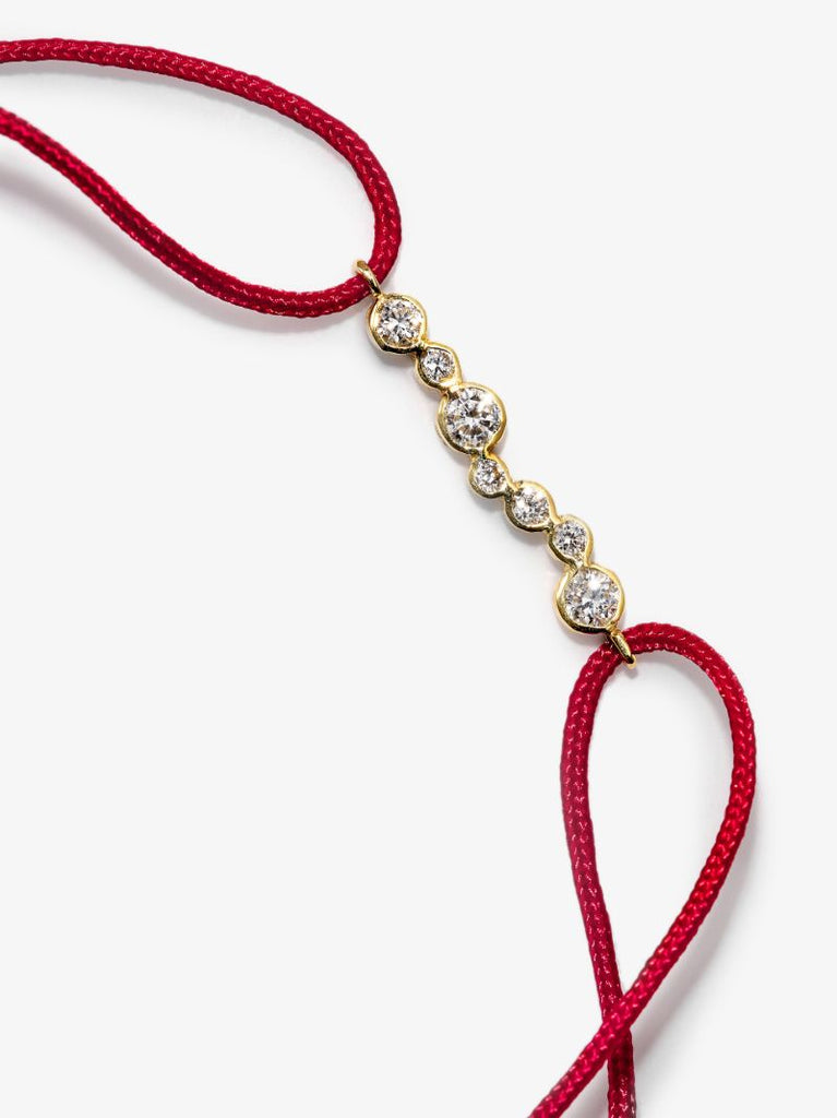 18k Yellow Gold Amie Elongated Diamond Bracelet