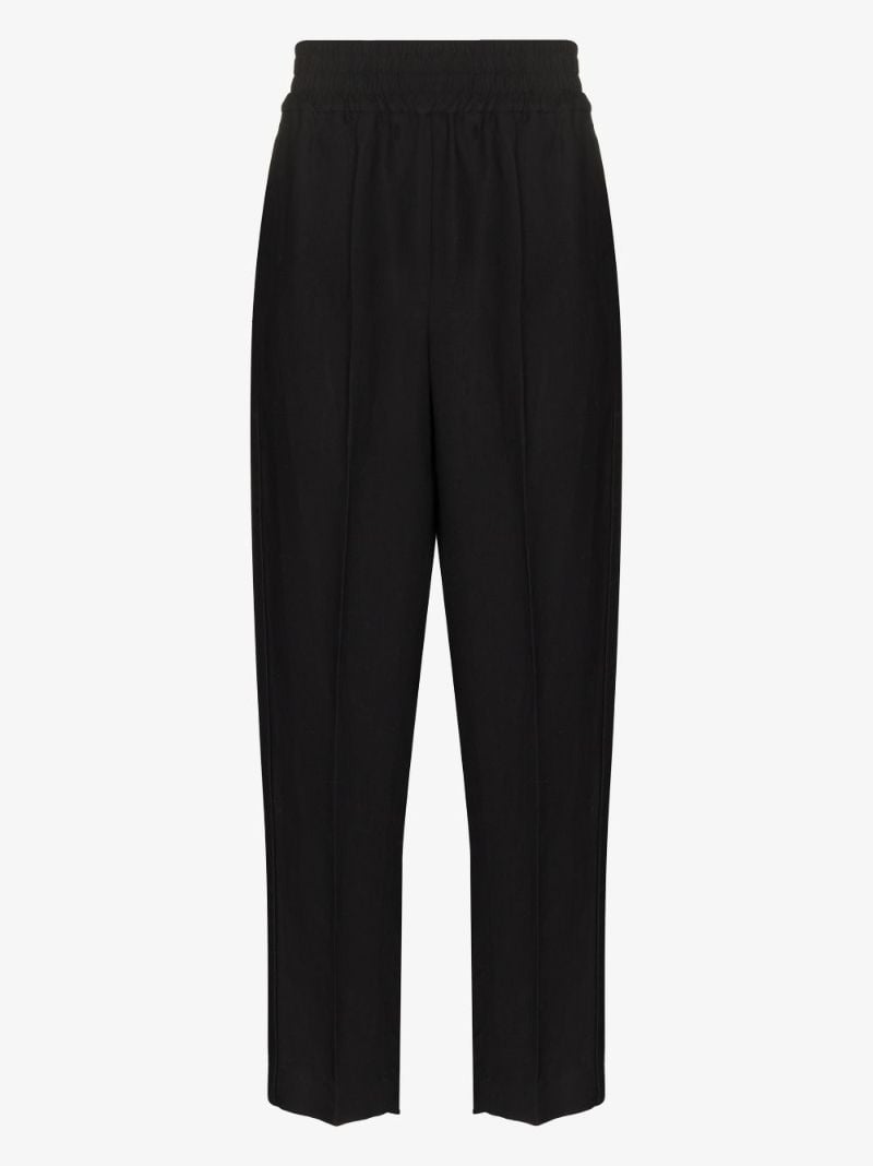 High Waist Slim Leg Trousers