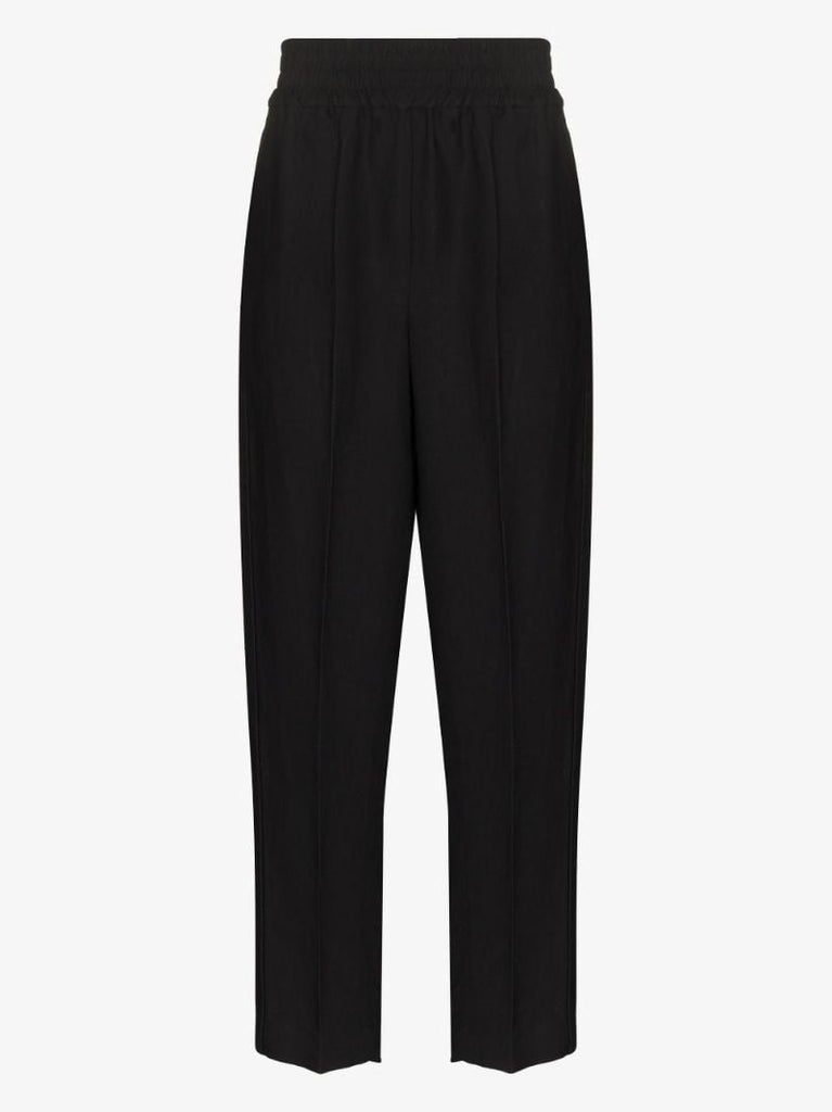 High Waist Slim Leg Trousers