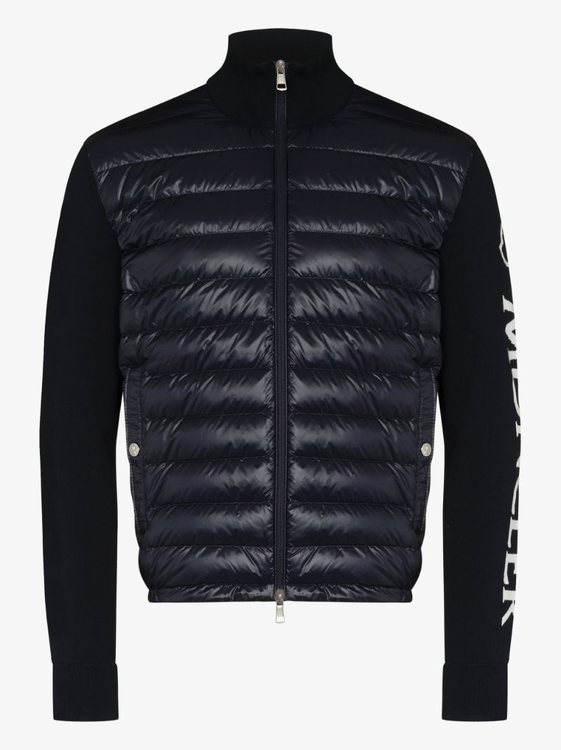 Zip-up Padded Knit Jacket