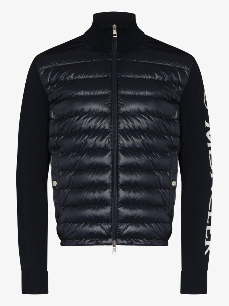 Zip-up Padded Knit Jacket