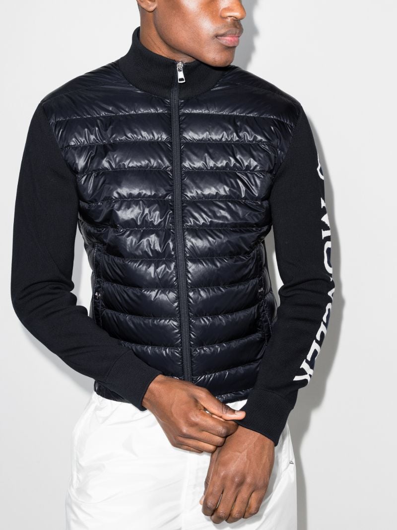 Zip-up Padded Knit Jacket