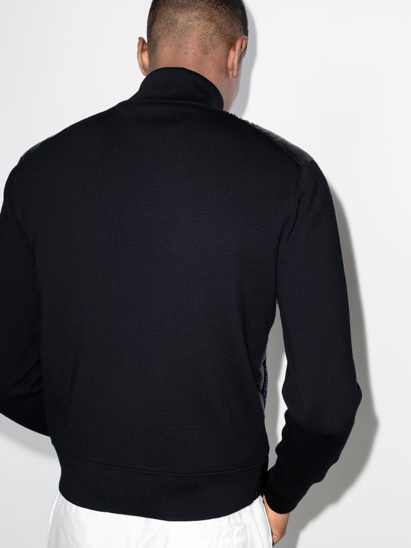 Zip-up Padded Knit Jacket
