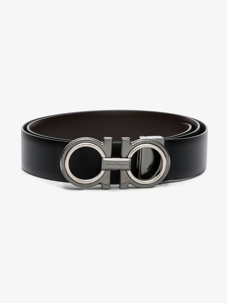Gancini Reversible Leather Belt