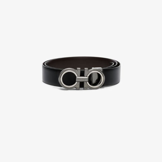 Gancini Reversible Leather Belt