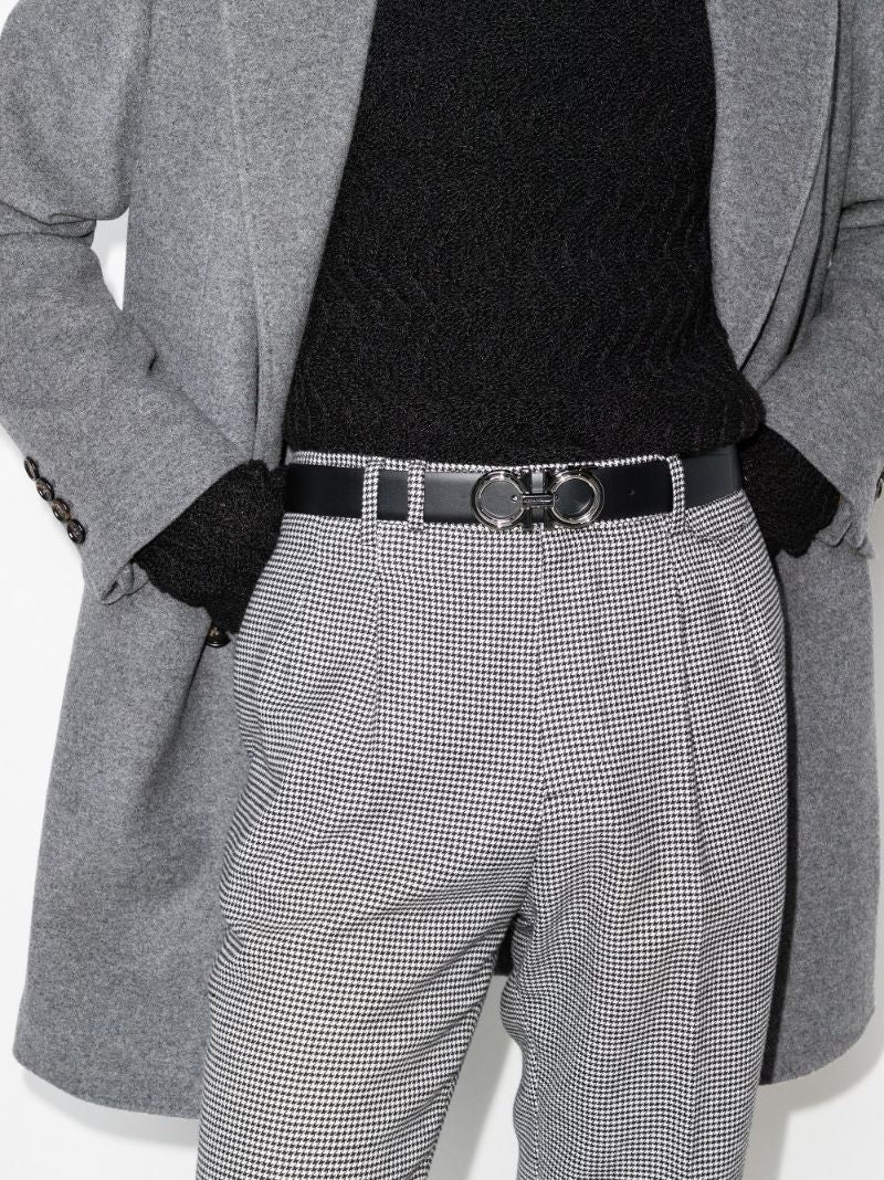 Gancini Reversible Leather Belt