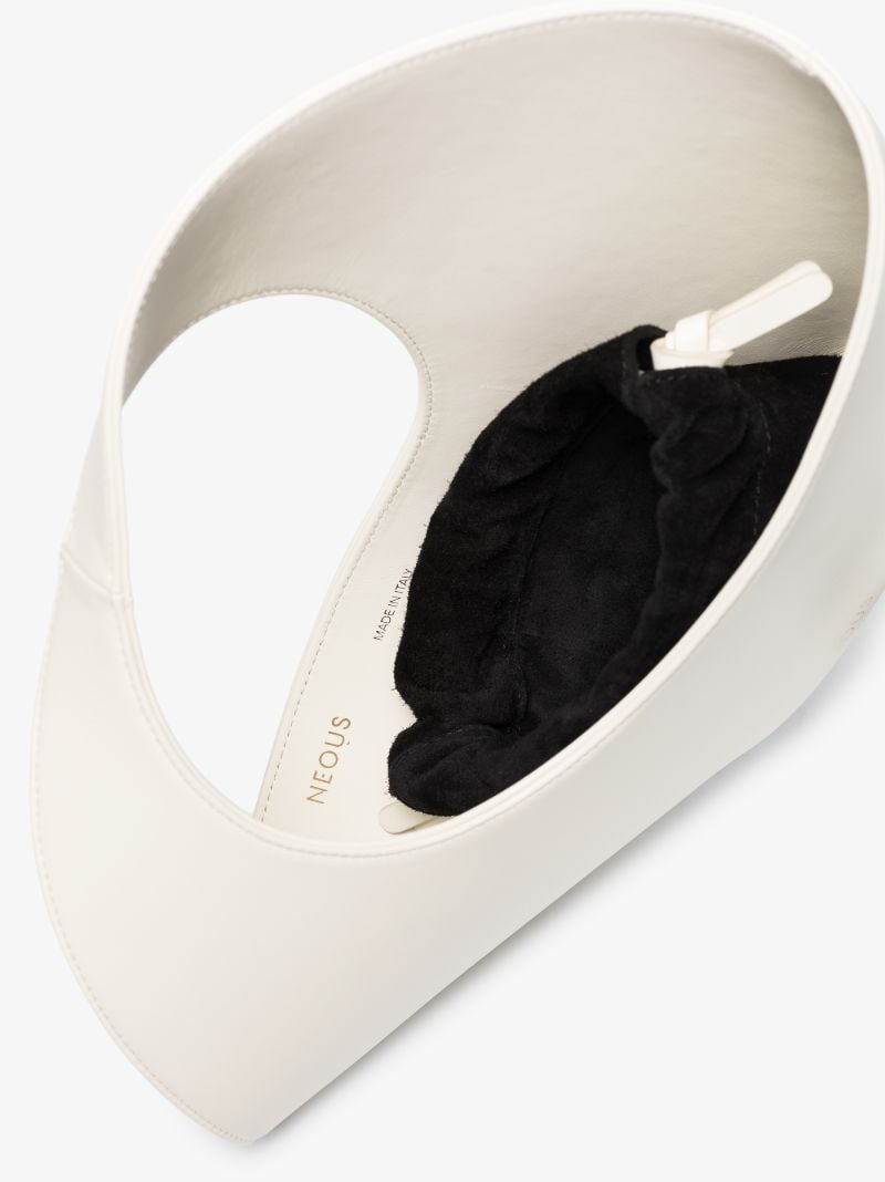Cream Jupiter Small Leather Tote Bag