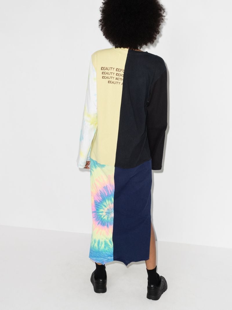 X Browns Focus Patchwork Print Maxi T-shirt Dress