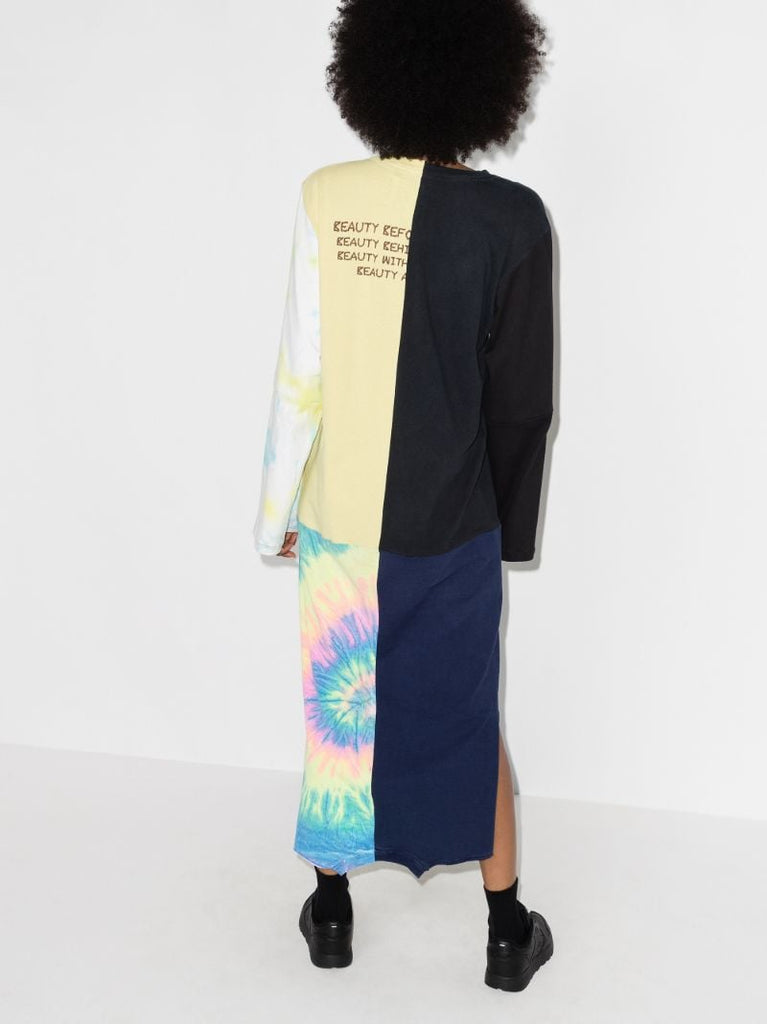 X Browns Focus Patchwork Print Maxi T-shirt Dress