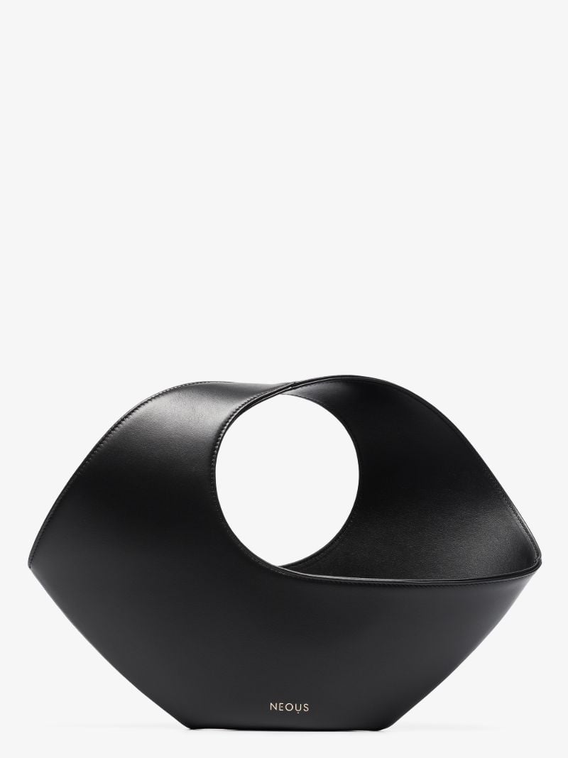 Black Jupiter Mini Leather Tote Bag