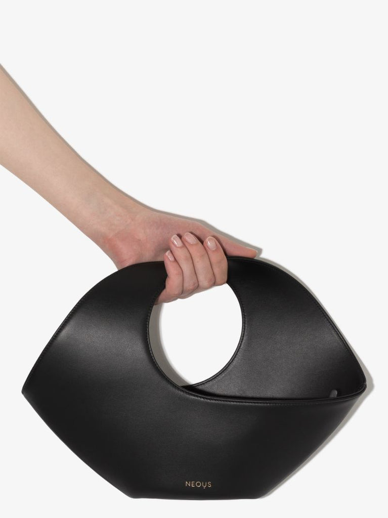 Black Jupiter Mini Leather Tote Bag