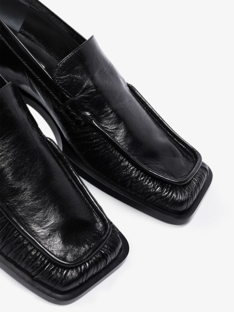 Black Nikky Leather Loafers