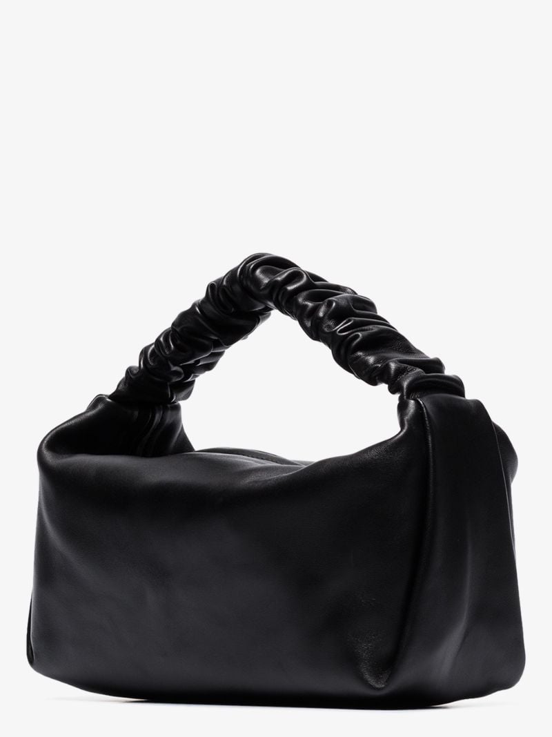 Scrunchie Leather Tote Bag