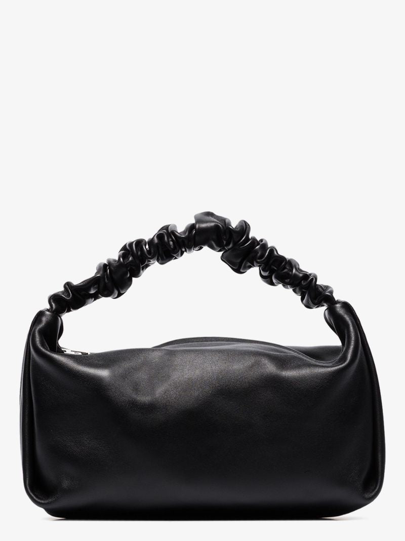 Scrunchie Leather Tote Bag