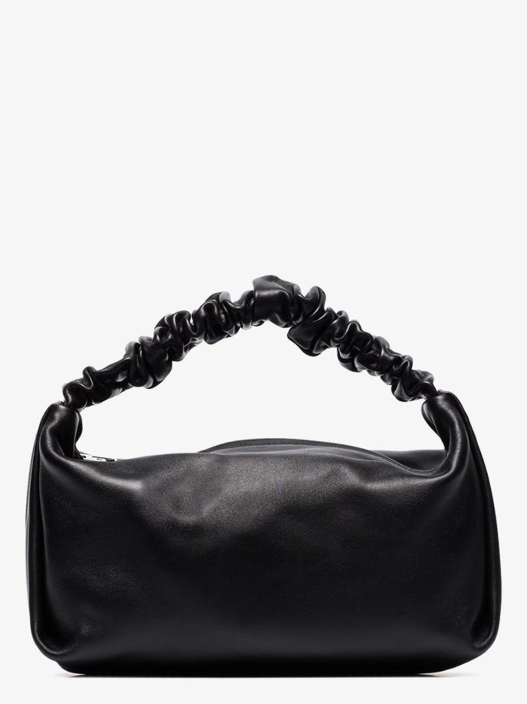 Scrunchie Leather Tote Bag