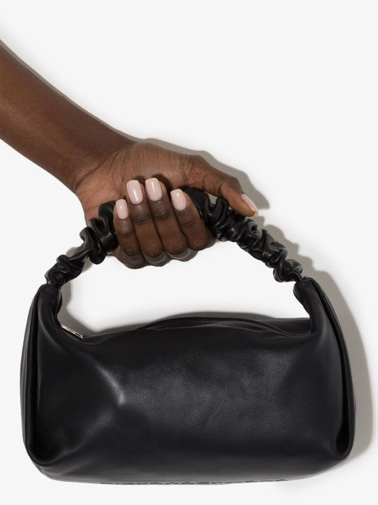 Scrunchie Leather Tote Bag