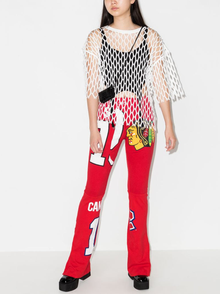 X Browns Focus Printed Flared Trousers