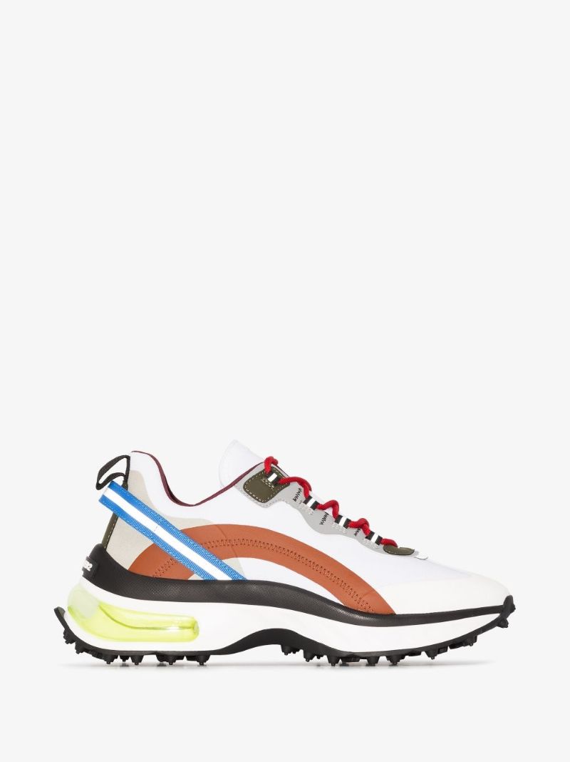 White Bubble Low Top Sneakers