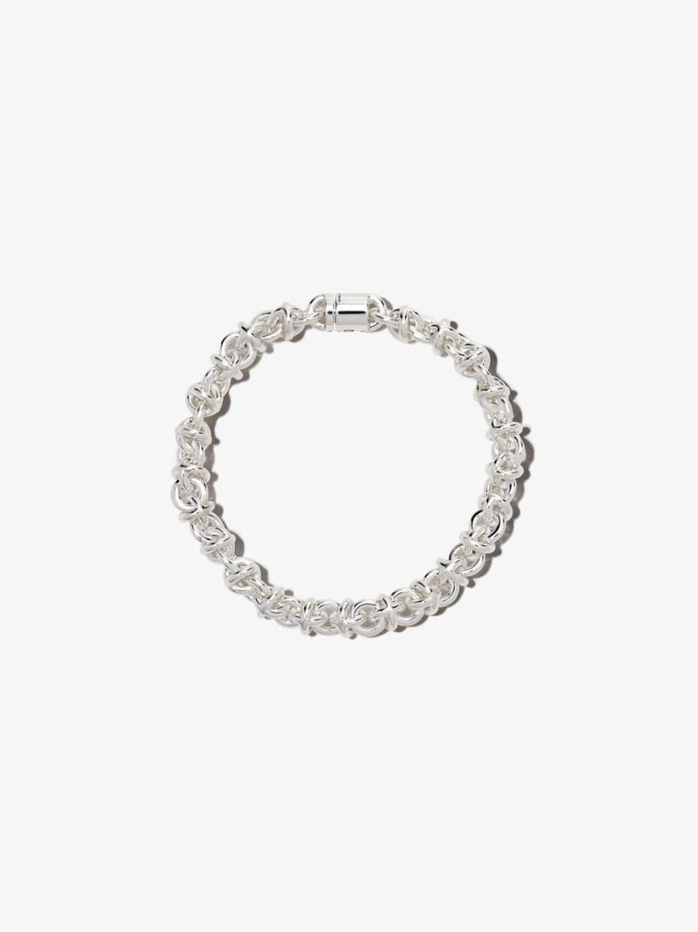 Sterling Silver Le 29g Entrelacs Polished Bracelet