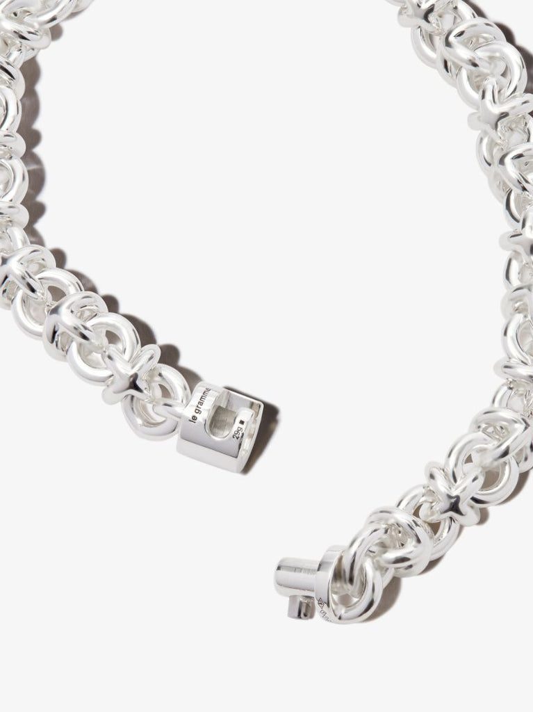 Sterling Silver Le 29g Entrelacs Polished Bracelet