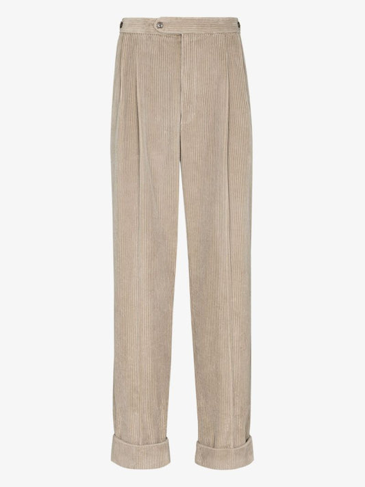 Corduroy Straight Leg Trousers