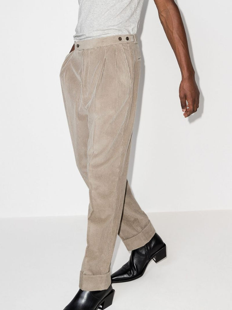 Corduroy Straight Leg Trousers