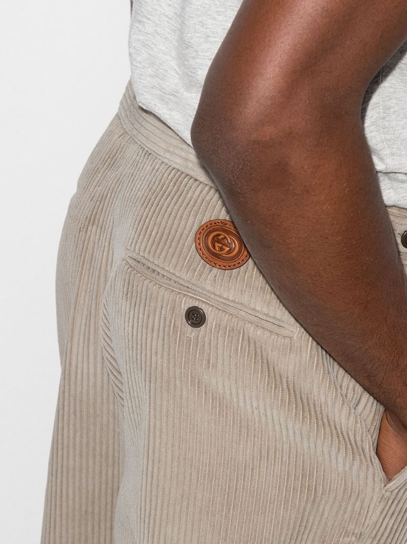 Corduroy Straight Leg Trousers