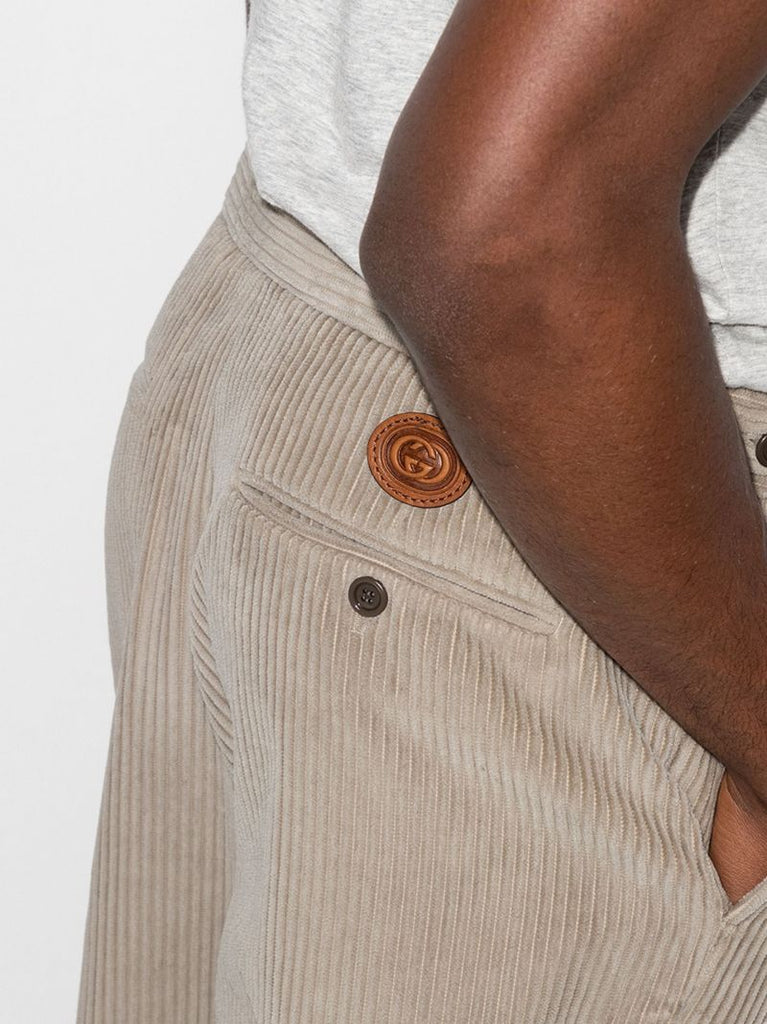 Corduroy Straight Leg Trousers