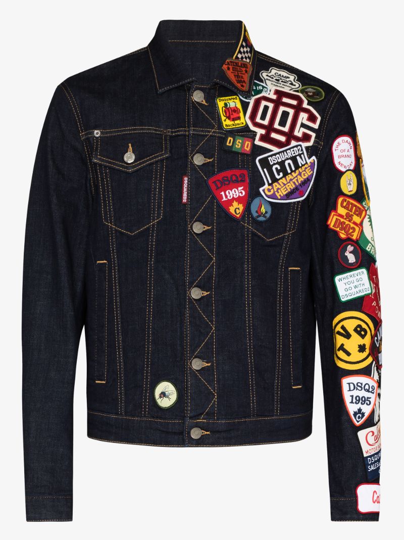 Patch-embellished Denim Jacket