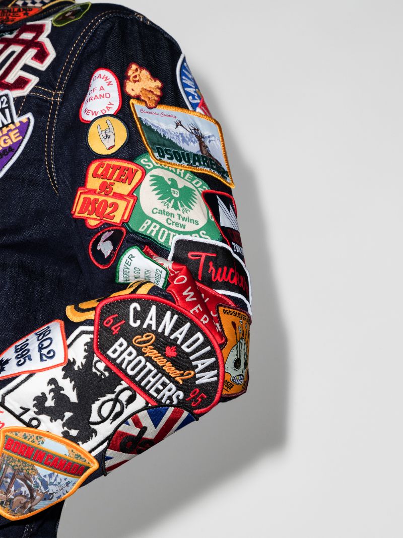 Patch-embellished Denim Jacket
