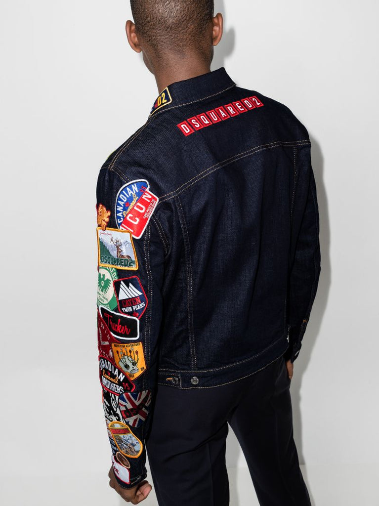 Patch-embellished Denim Jacket