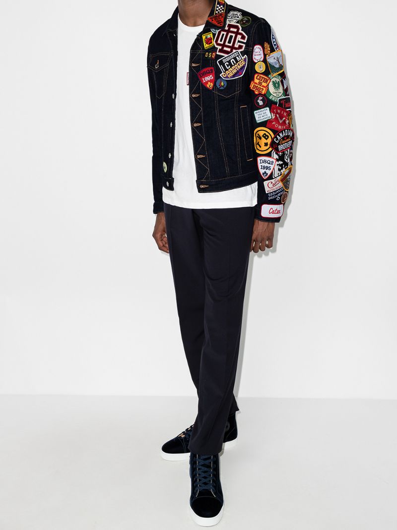 Patch-embellished Denim Jacket