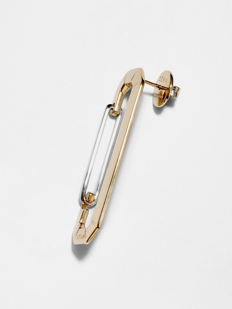 18k Yellow Gold New York Earring