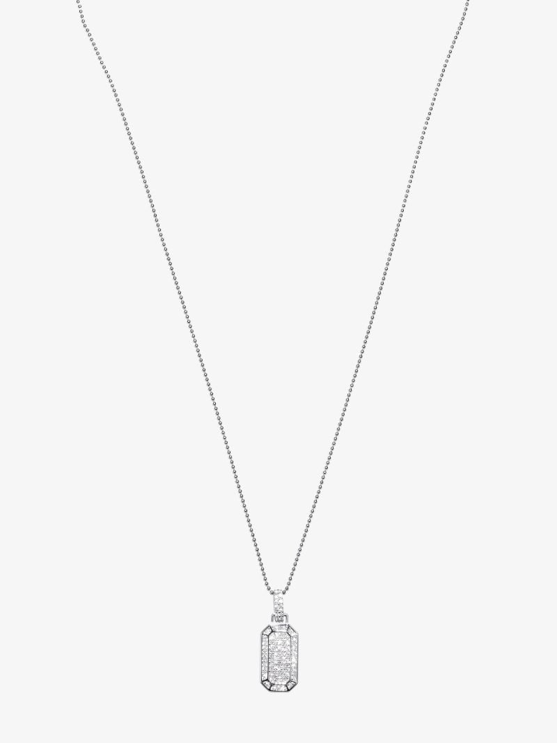 18k White Gold Toyko PavÃ_x0083_Â© Diamond Necklace