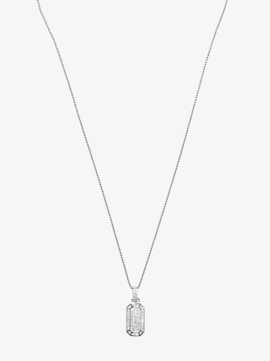 18k White Gold Toyko PavÃ_x0083_Â© Diamond Necklace